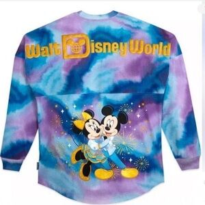 NWT Walt Disney World Spirit Jersey Tie-Dye Blue and Purple. 50th anniversary
